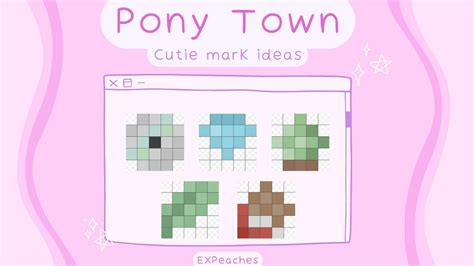 While it looks super simple, there are a lot of programs similiar to this in regular games where people create some super unique emblems with the limited tools available to them. . Ponytown cutie mark ideas